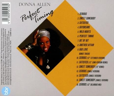 Perfect Timing (Expanded Edition) - CD Audio di Donna Allen - 2