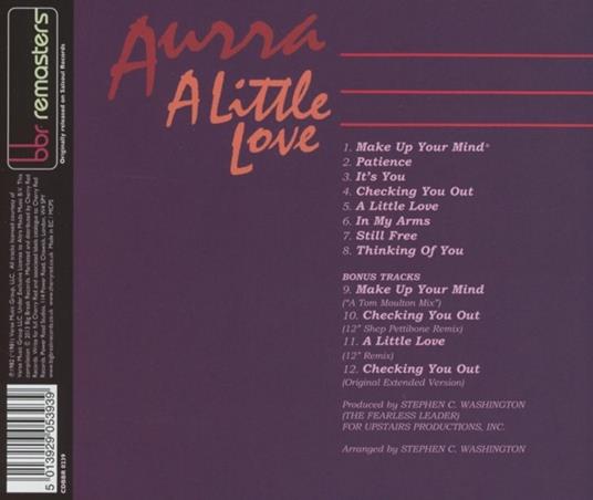 A Little Love (Expanded Edition) - CD Audio di Aurra - 2