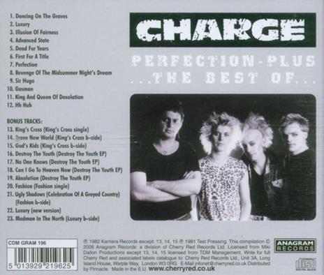 Perfection Plus. The Best of - CD Audio di Charge - 2