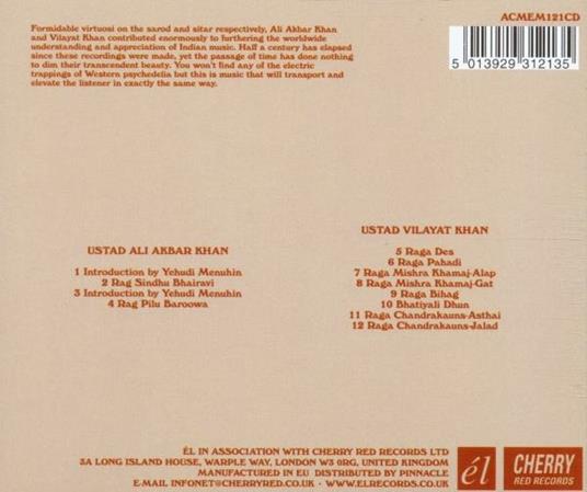 Psychedelic Music of India - CD Audio di Ali Akbar Khan,Vilayat Khan - 2