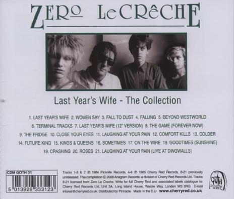 Last Year's Wife. The Album - CD Audio di Zero Le Creche - 2