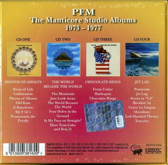 The Manticore Studio Albums 1973-1977 - CD Audio di Premiata Forneria Marconi - 2