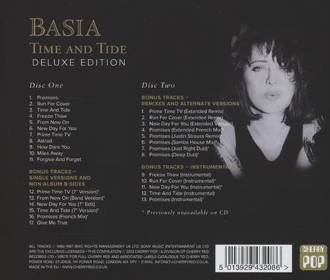 Time and Tide (Deluxe Edition) - CD Audio di Basia - 2
