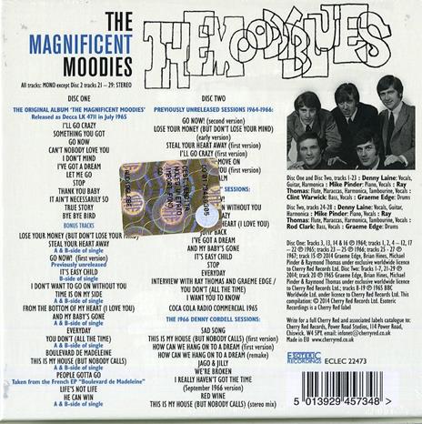 The Magnificent Moodies (Box Set Digipack) - CD Audio di Moody Blues - 2