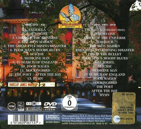 Legacy Live at the Sheperd's Bush Empire 2006 - CD Audio + DVD di Barclay James Harvest - 2