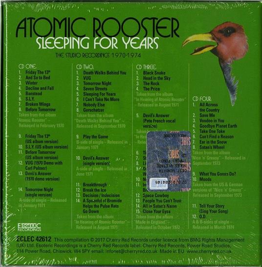 Sleeping for Years Recordings 1970-1974 - CD Audio di Atomic Rooster - 2