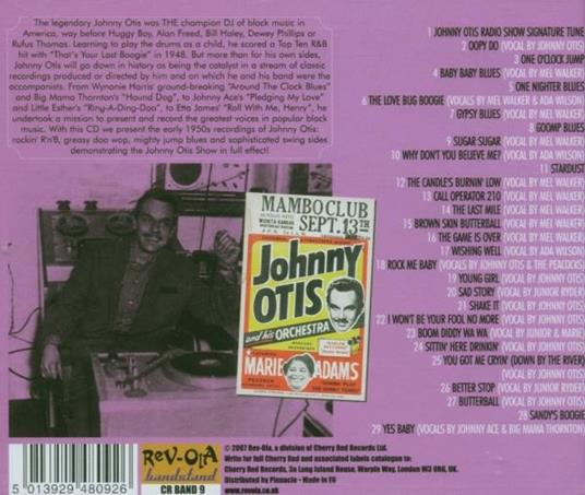 Rock Me Baby - CD Audio di Johnny Otis - 2
