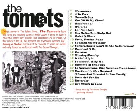 Running at Shadows. The Spanish Recordings 1965-66 - CD Audio di Tomcats - 2