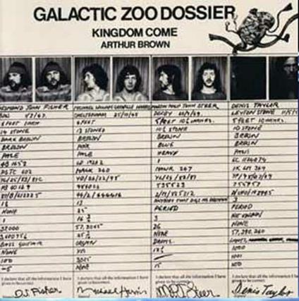 Galactic Zoo Dossier (Extended & Remastered Edition) - CD Audio di Kingdom Come,Arthur Brown