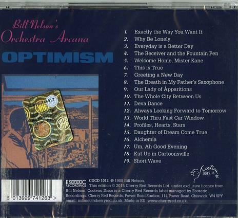 Optimism (Expanded Edition) - CD Audio di Bill Nelson - 2