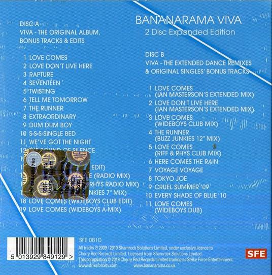 Viva (Expanded Edition) - CD Audio di Bananarama - 2