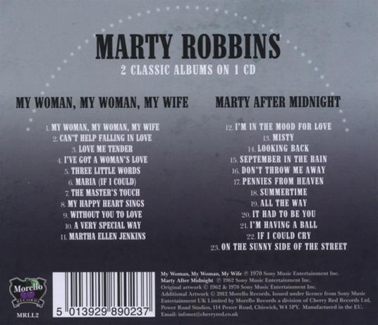 My Woman, My Woman, My Wife - Marty Afte - CD Audio di Marty Robbins - 2