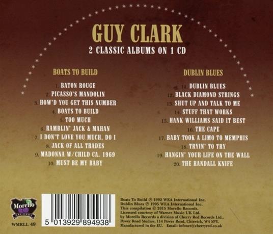 Boats to Build Dublin - CD Audio di Guy Clark - 2