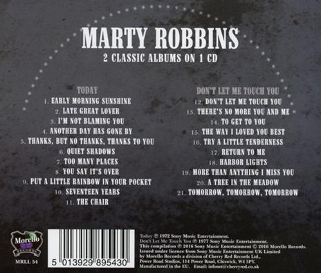 Today - Don't Let Me Touch You - CD Audio di Marty Robbins - 2