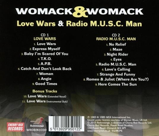 Love Wars - Radio M.U.S.C. Man - CD Audio di Womack & Womack - 2