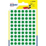Etichette rotonde colorate Ã 8 mm – verde