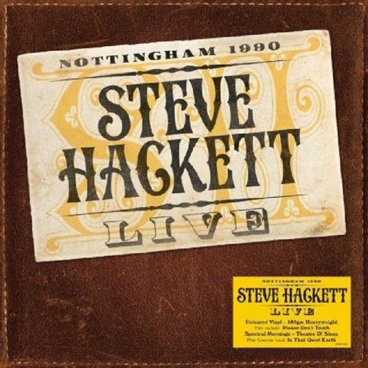 Live (Coloured Vinyl) - Vinile LP di Steve Hackett