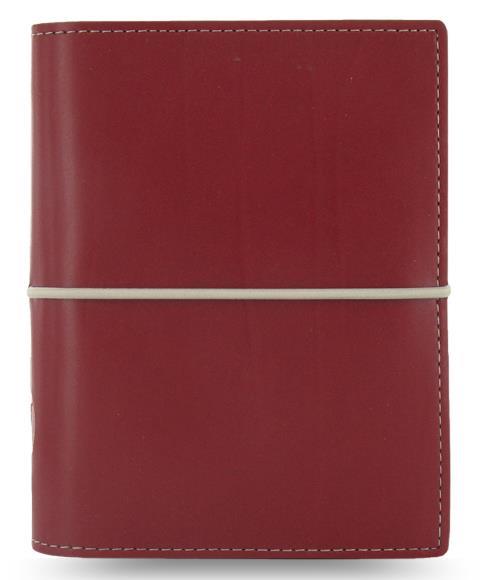 Filofax Domino Pocket organizzatore personale Ecopelle, Camoscio Rosso