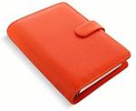 Filofax Agenda Organizer Ad Anelli Pocket Saffiano Arancione