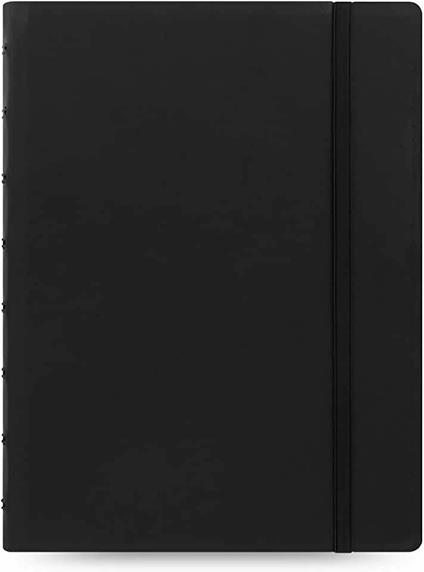 Taccuino Notebook Filofax A5 a righe copertina in similpelle con elastico