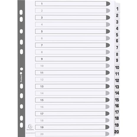 Intercal.carte blanche A4 20 Pos.1-20