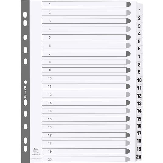 Intercal.carte blanche A4 20 Pos.1-20