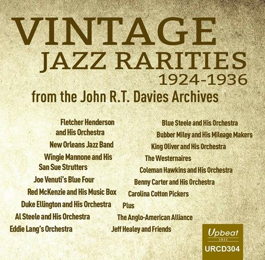 Vintage Jazz Rarities 1924-1926 - CD Audio