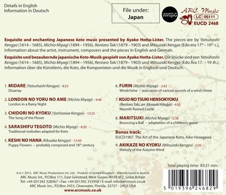 The Japansese Koto - CD Audio di Ayako Hotta-Lister - 2