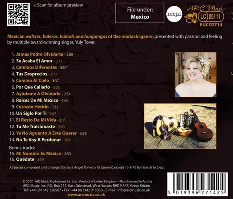 Songs from Mexico - CD Audio di Yuly Tovar - 2