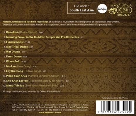 Music From Thailand - CD Audio di Deben Bhattacharya - 2