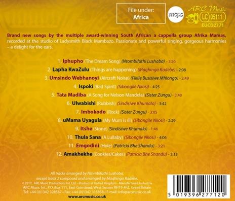 Iphupho. A Cappella from South Africa - CD Audio di Afrika Mamas - 2