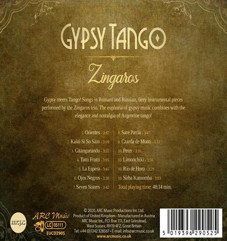 Gypsy Tango - CD Audio di Zingaros - 2