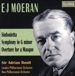 Sinfonietta - Sinfonia in Sol minore - Overture for a Masque - CD Audio di Sir Adrian Boult,London Philharmonic Orchestra,Ernest John Moeran