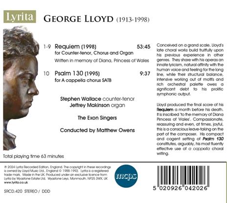 Requiem - Psalm 130 - CD Audio di George Lloyd - 2