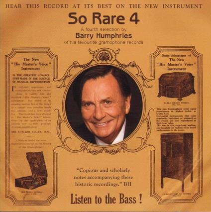 So Rare Volume 4 - CD Audio di Barry Humphries