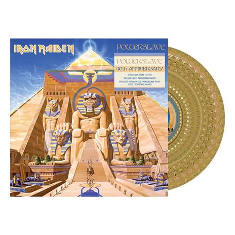 Powerslave (40th Anniversary Limited Edition Zoetrope Vinyl) - Vinile LP di Iron Maiden