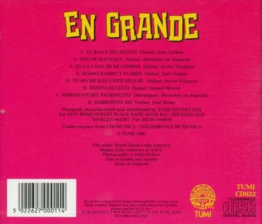 En Grande - CD Audio di Sonora Matancera - 2