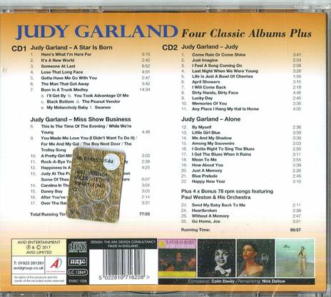 Four Classic Albums Plus - CD Audio di Judy Garland - 2