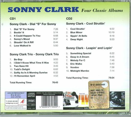 Four Classic Albums - CD Audio di Sonny Clark - 2