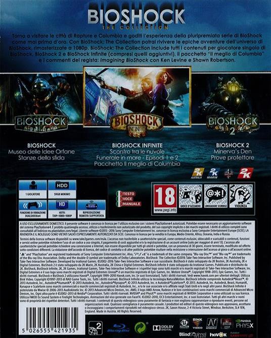 BIOSHOCK THE COLLECTION PS4 Disc 1: Bioshock & Bioshock 2 $15.00 - PicClick  AU