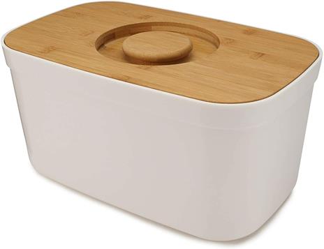 Joseph Joseph Bread Bin contenitore per pane Rettangolare Bianco Bamboo, Plastica