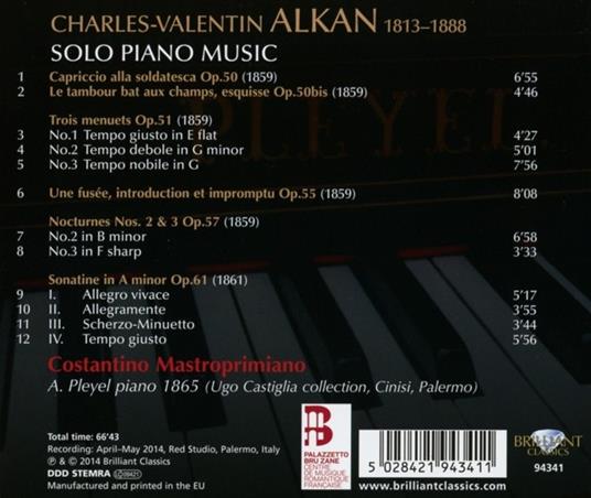 Opere per Pianoforte - CD Audio di Charles Henri Valentin Alkan,Costantino Mastroprimiano - 2