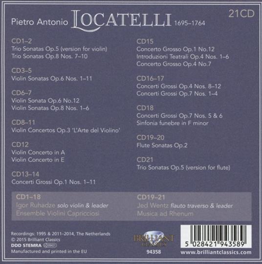 Complete Edition - CD Audio di Pietro Locatelli - 2