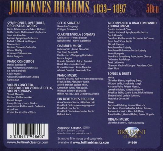 Brahms Complete Edition - CD Audio di Johannes Brahms - 2