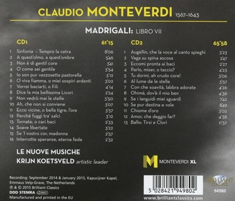 Madrigali Libro Vii - CD Audio di Claudio Monteverdi,Karol Szymanowski - 2