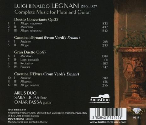 Musica per flauto e chitarra (Integrale) - CD Audio di Luigi Legnani - 2