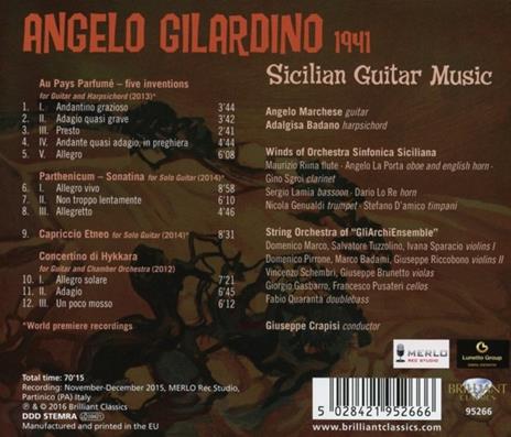 Musica siciliana per chitarra - CD Audio di Angelo Gilardino - 2