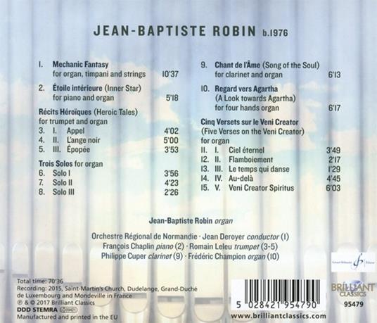 Fantasie Mécanique - CD Audio di Jean-Baptiste Robin - 2