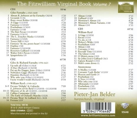 The Fitzwilliam Virginal Book, Vol.7 - CD Audio di Pieter-Jan Belder - 2
