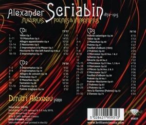 Mazurkas, Poemes & Impromptus - CD Audio di Alexander Scriabin,Dmitri Alexeev - 2